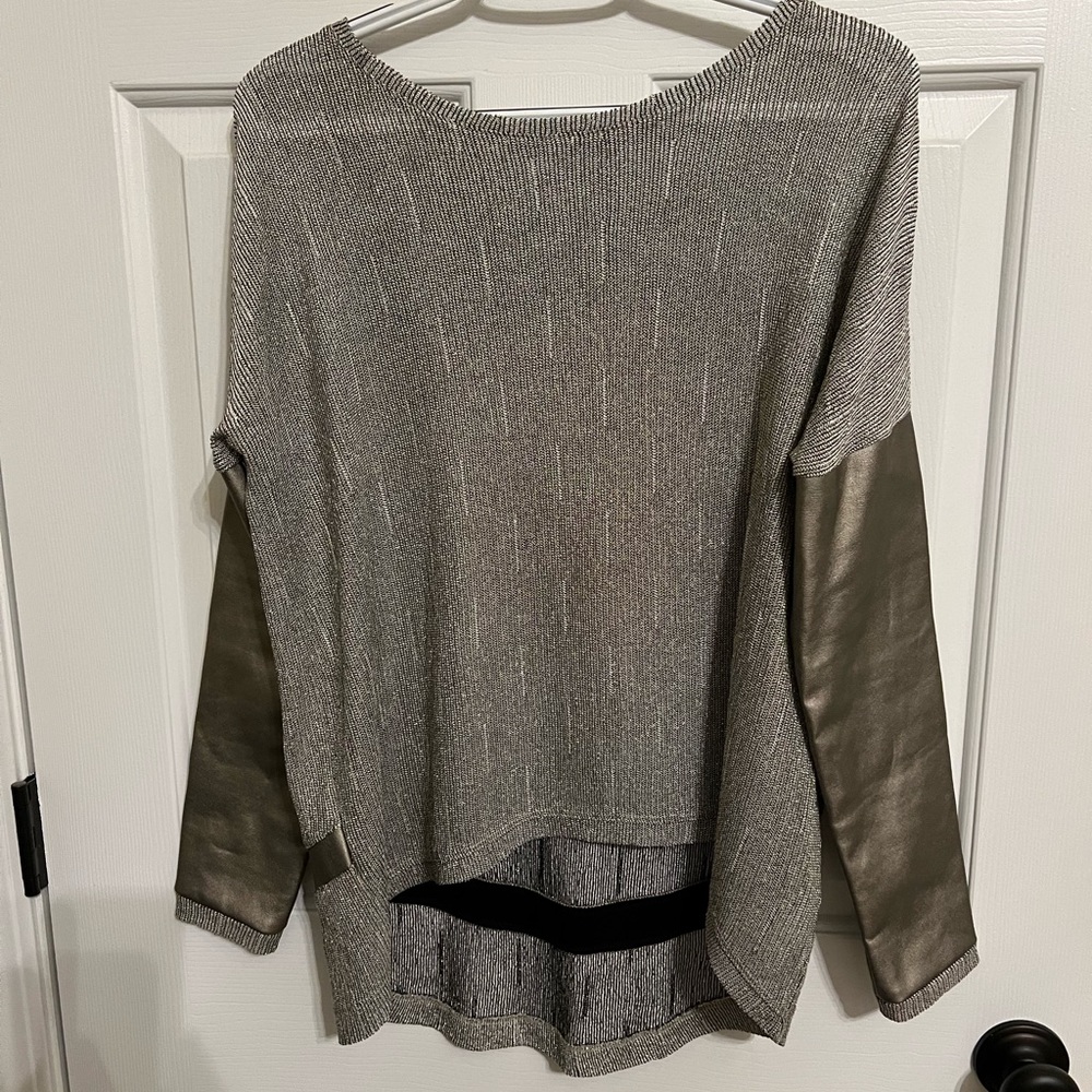 GENERATION LOVE Bobo Metallic Long Sleeve Top